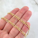 Cadena Figaro 7.85gr / 70cm / Oro Amarillo +1 18K *