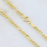 Cadena Figaro 3.85gr / 50cm / 3.3mm Oro Amarillo +1 18K