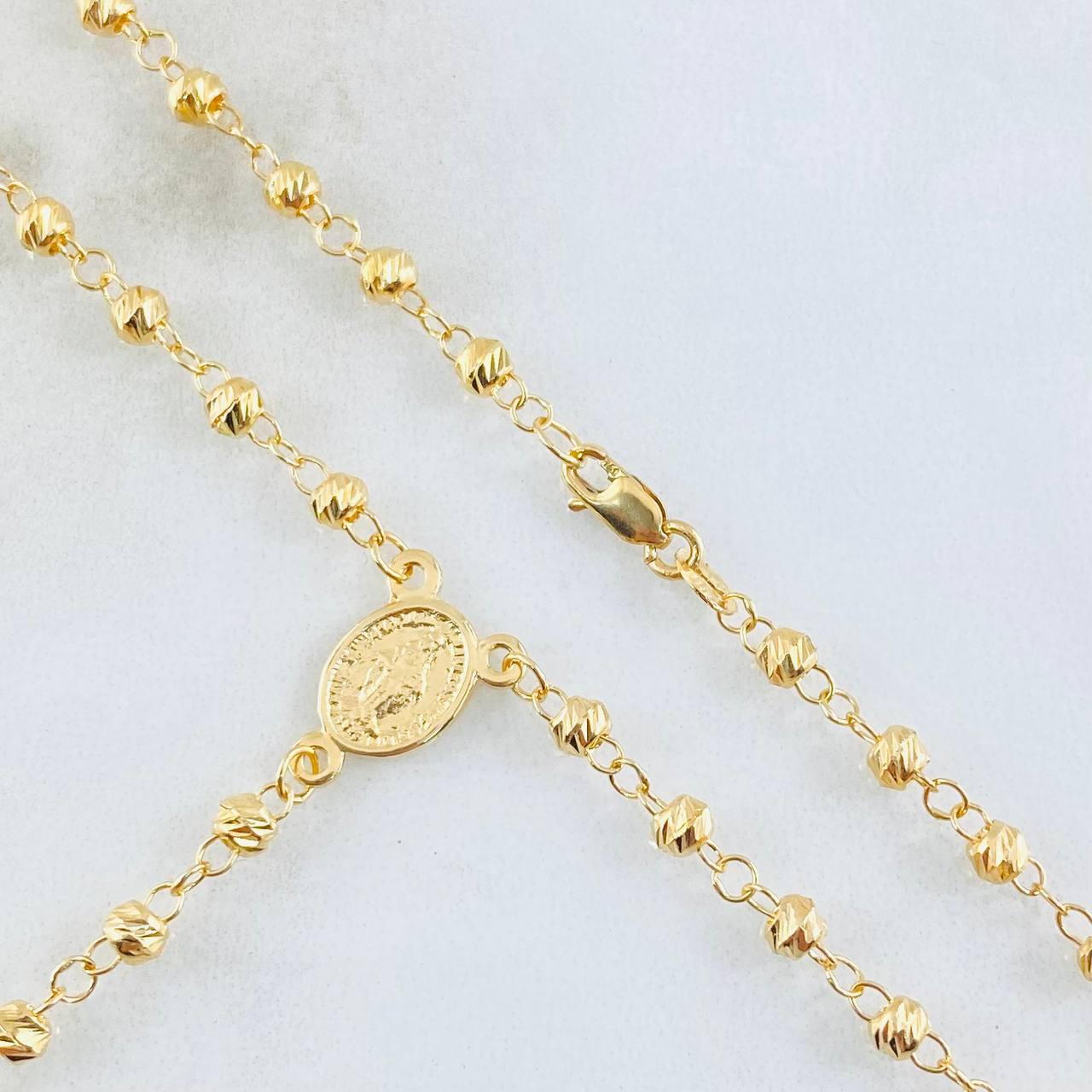 Rosario Virgen Milagrosa 6.9gr / 50cm / Oro Amarillo 18K *