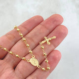 Rosario Virgen milagrosa 6.1g / 48cm / 3mm Oro Amarillo 18K