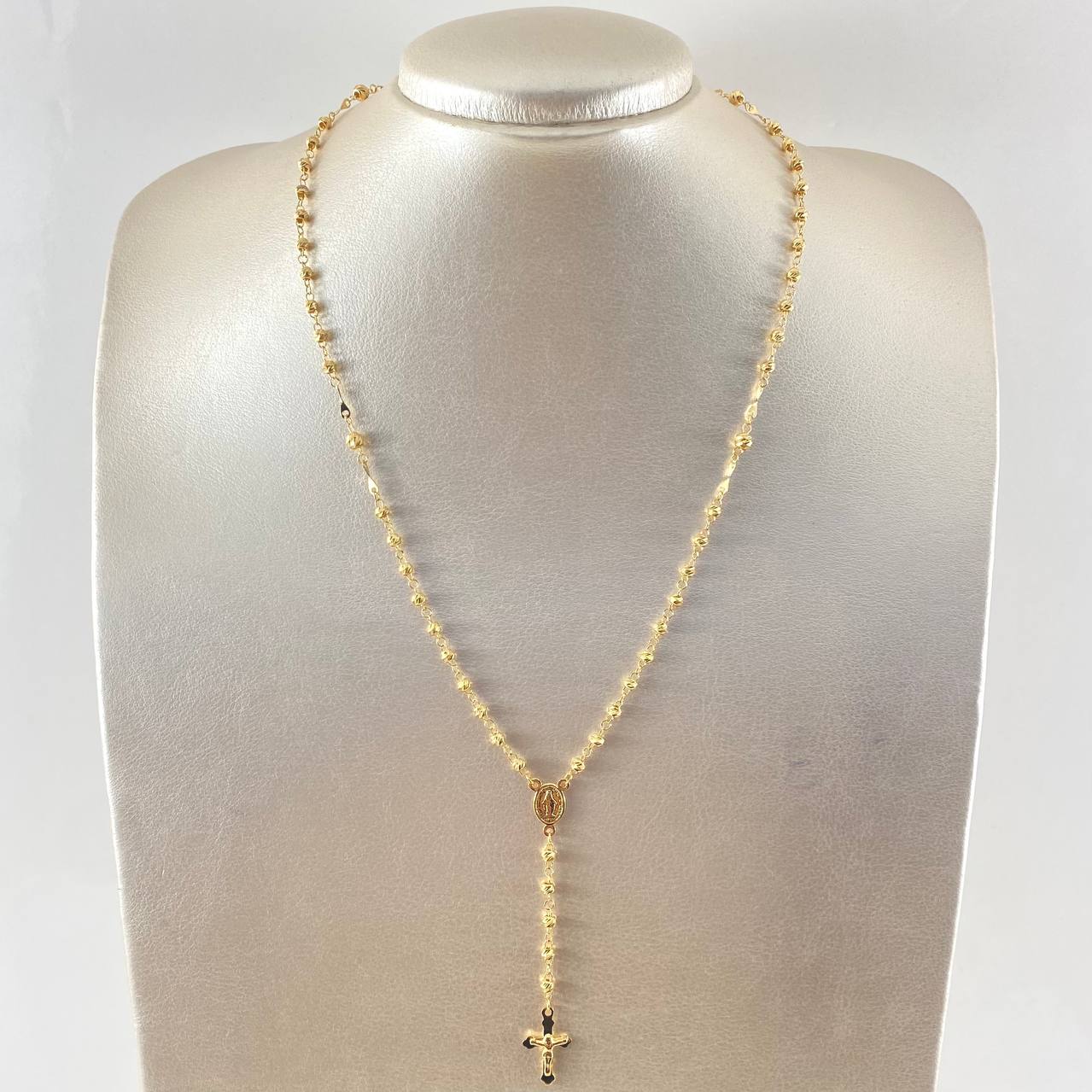 Rosario Virgen milagrosa 6.3g / 51.5cm / 3mm Oro Amarillo 18K