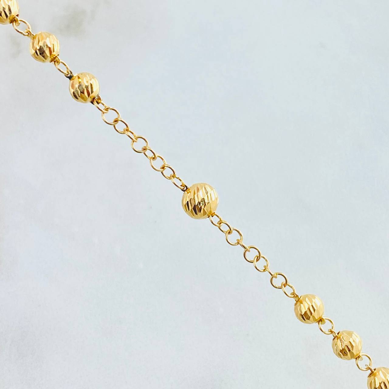 Rosario Cruz Cristo San Miguel 12.85gr / 60cm / Oro Amarillo 18K