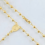 Rosario Cruz Cristo Virgen Milagrosa 6.9gr / 50cm / Oro Amarillo 18K ©