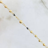 Rosario Cruz Cristo Virgen Milagrosa 6.6gr / 50cm / Oro Amarillo 18K