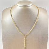 Rosario Cruz Virgen Milagrosa 8.35gr / 45cm / Oro Amarillo 18K