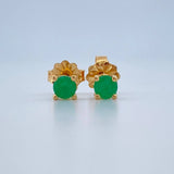 Topos Cuatro Garras 60 Pts Esmeralda 1 g / 4.6 mm Oro Amarillo 18K
