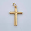 Dije Cruz Plana 0.7gr / 2.8cm / Oro Amarillo 18K &