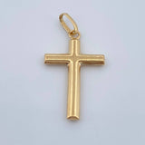 Dije Cruz Plana 0.7gr / 2.8cm / Oro Amarillo 18K &