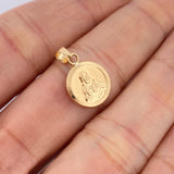 Dije Sagrado Corazon De Jesus - Virgen Del Carmen 0.6gr / 1.9cm / Oro Amarillo 18K &