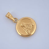 Dije Sagrado Corazon De Jesus - Virgen Del Carmen 0.6gr / 1.9cm / Oro Amarillo 18K &