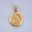 Dije Sagrado Corazon De Jesus - Virgen Del Carmen 0.6gr / 1.9cm / Oro Amarillo 18K &