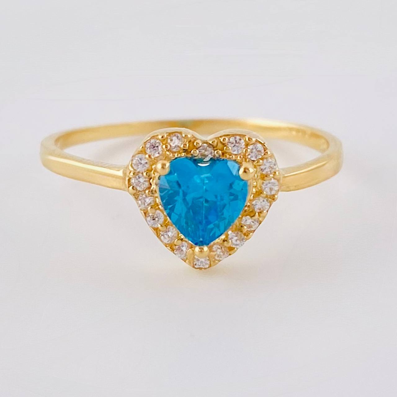 Anillo Corazón Tupido 1.5 g / T6 1/2 Oro Amarillo 18K