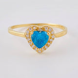 Anillo Corazón Tupido 1.5 g / T6 1/2 Oro Amarillo 18K