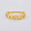 Anillo Corazones Intercalados 2.65 g / T7 1/4 Oro Amarillo 18K