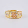 Anillo Ancla 7.35 g / T9 1/2 Dos Oros Amarillo Rosa 18K