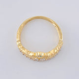 Anillo Corona Quinces Corazón 3.2 g / T7 1/4 Dos Oros Amarillo Blanco 18K