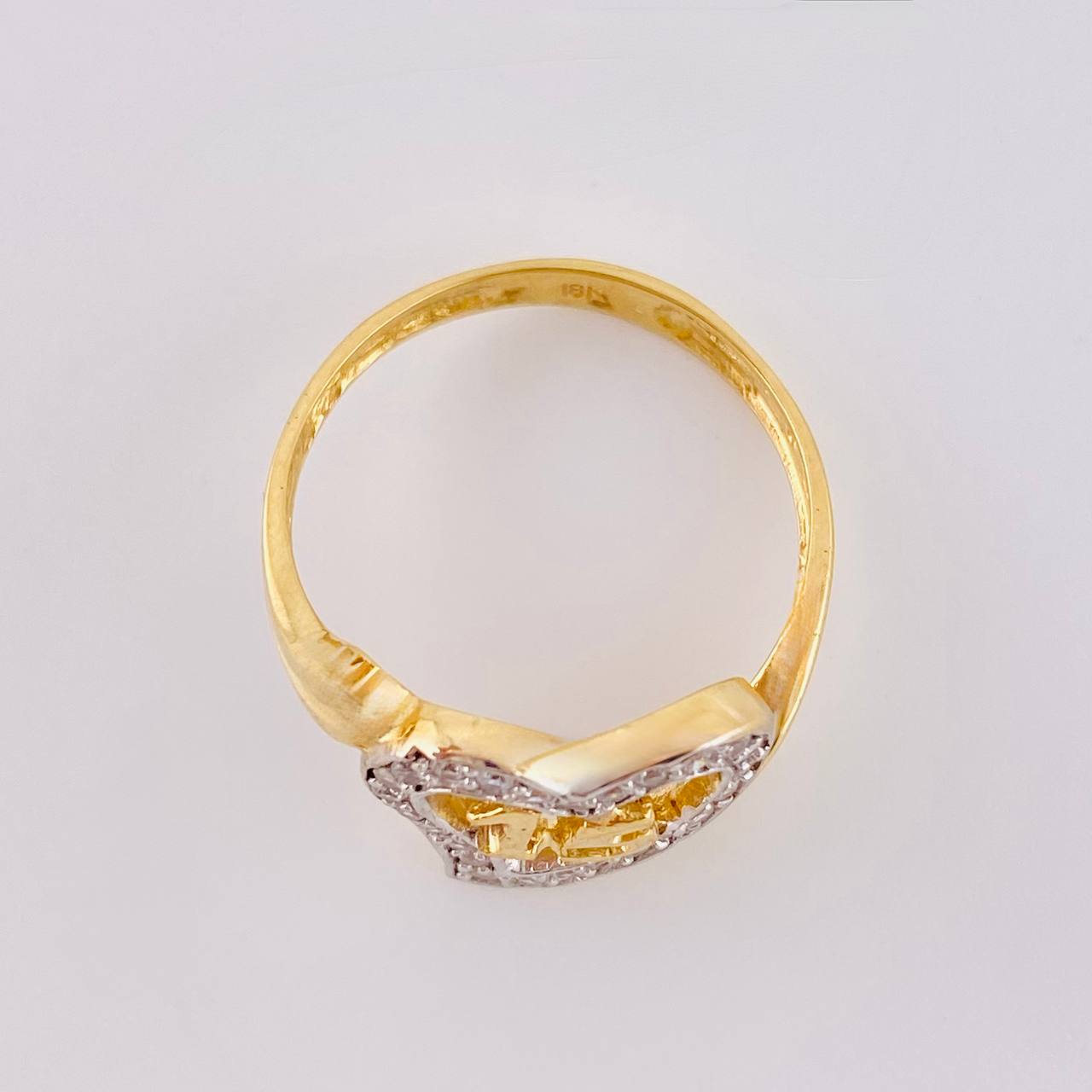 Anillo Corazon Quinces 3.05 g / T6 3/4 Oro Amarillo 18K