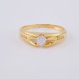 Anillo Solitario Intreccio 2.15 g / T6 3/4 Oro Amarillo 18K