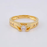 Anillo Solitario Esencia Dorada 3.45 g / T5 3/4 Oro Amarillo 18K