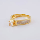 Anillo Solitario Cuatro Garras Tupido 4.25 g / T6 1/4 Oro Amarillo 18K