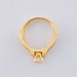 Anillo Solitario Cuatro Garras Tupido 4.25 g / T6 1/4 Oro Amarillo 18K