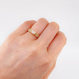 Anillo Solitario Cuatro Garras Tupido 4.25 g / T6 1/4 Oro Amarillo 18K