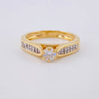 Anillo Solitario Puente 3.5 g / T6 Oro Amarillo 18K