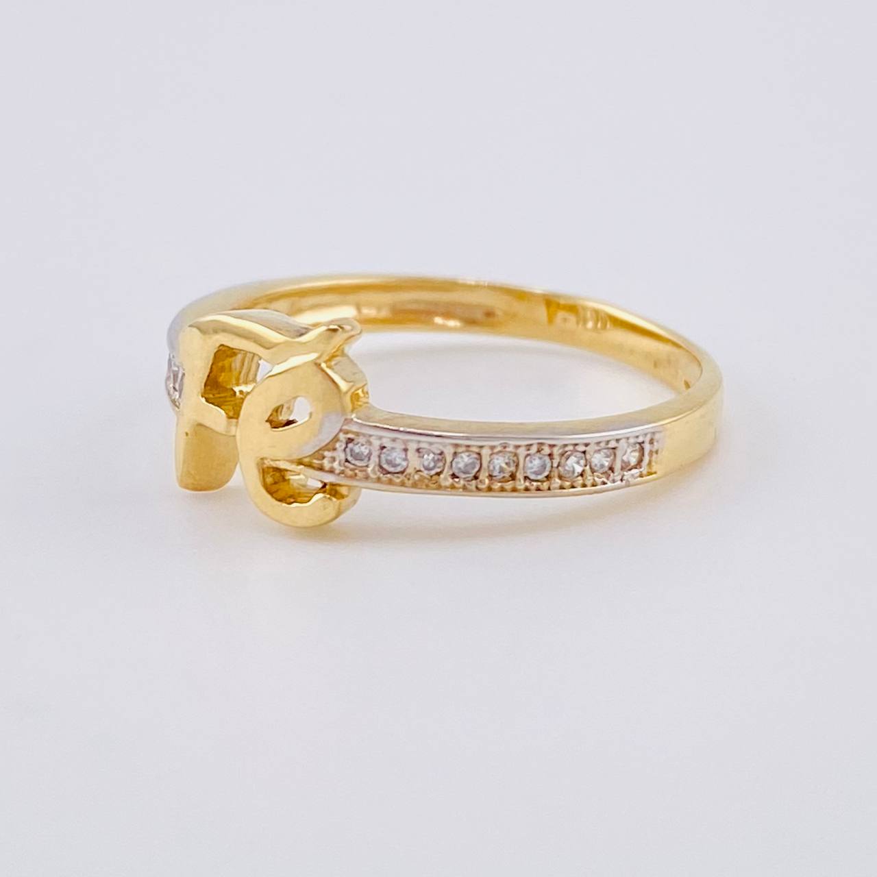 Anillo Fé 2.35 g / T6 1/4 Oro Amarillo 18K