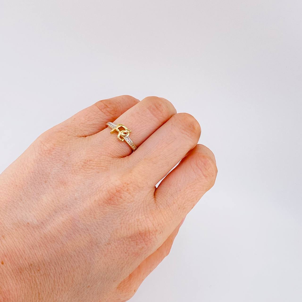 Anillo Fé 2.35 g / T6 1/4 Oro Amarillo 18K