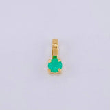 Dije Piedra 9Pts 0.2 g / 0.7 cm Oro Amarillo 18K