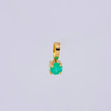 Dije Piedra 9Pts 0.2 g / 0.7 cm Oro Amarillo 18K