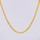 Cadena Lazo 3.95g / 60cm / 2.2mm Oro Amarillo 18K