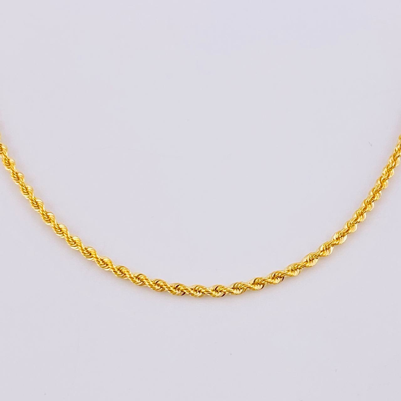 Cadena Lazo 3.95g / 60cm / 2.2mm Oro Amarillo 18K