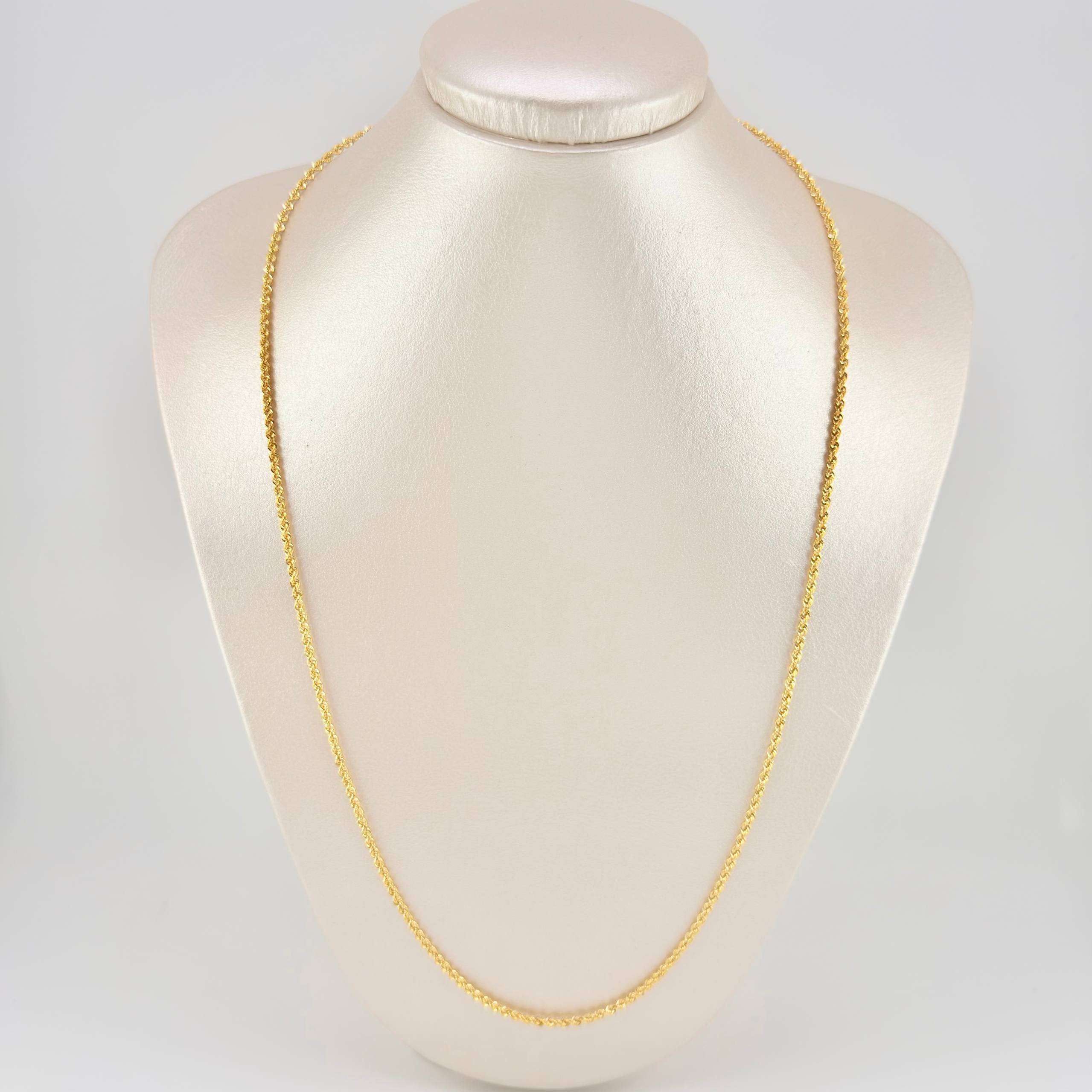 Cadena Lazo 3.95g / 60cm / 2.2mm Oro Amarillo 18K