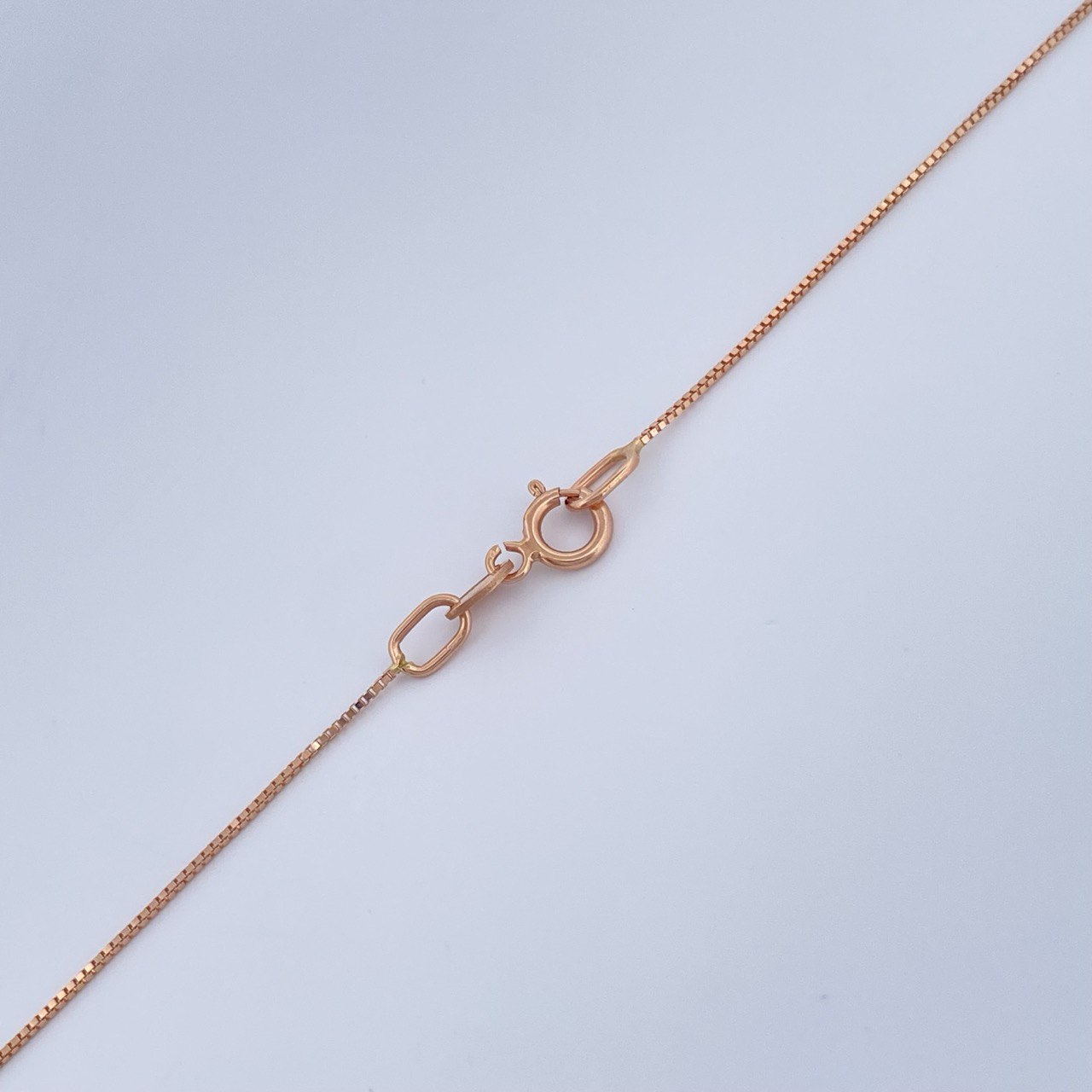 Set Cadena y Dije Veneciana + Cruz 1,65gr / Oro Rosa 18K &