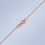 Set Cadena y Dije Veneciana + Cruz 1,65gr / Oro Rosa 18K &