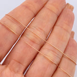 Set Cadena y Dije Veneciana + Cruz 1,65gr / Oro Rosa 18K &