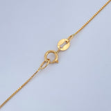Set Cadena y Dije Veneciana + Corazon Nacarado 1,7gr / Oro Amarillo 18K &