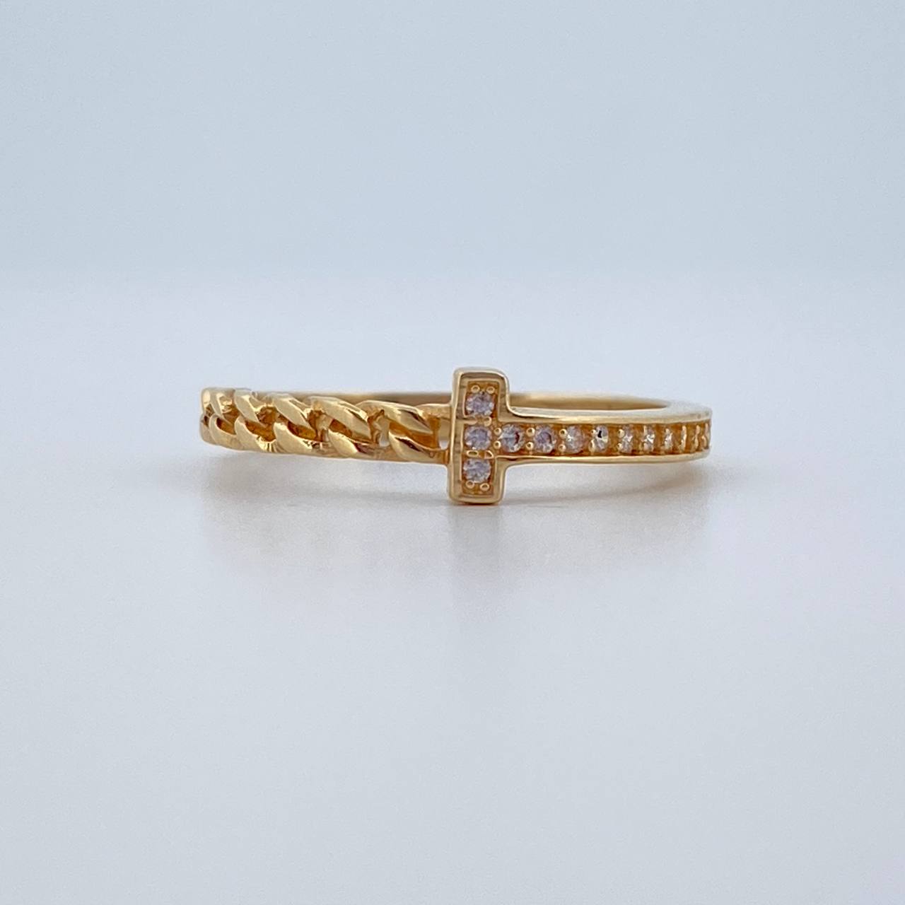 Anillo Cubano T 1.7gr / T6 / Oro 18K &