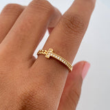 Anillo Cubano T 1.7gr / T6 / Oro 18K &
