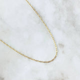 Cadena Aro Seguido 2.55gr / 50cm / 1.6mm Oro Amarillo 18K