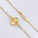 Cadena Aro Seguido Trebol 4.3gr / 50cm / 1.3mm Oro Amarillo 18K