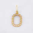 Dije Letra O 1.3gr / 2.5cm / Oro Amarillo 18K