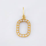 Dije Letra O 1.3gr / 2.5cm / Oro Amarillo 18K