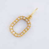 Dije Letra O 1.3gr / 2.5cm / Oro Amarillo 18K