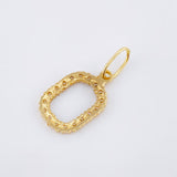 Dije Letra O 1.3gr / 2.5cm / Oro Amarillo 18K