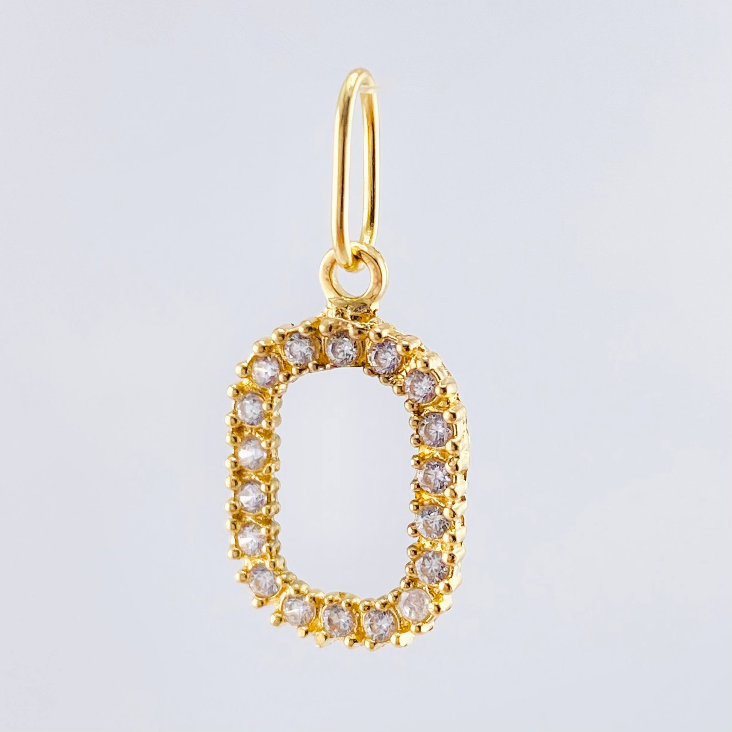 Dije Letra O 1.3gr / 2.5cm / Oro Amarillo 18K