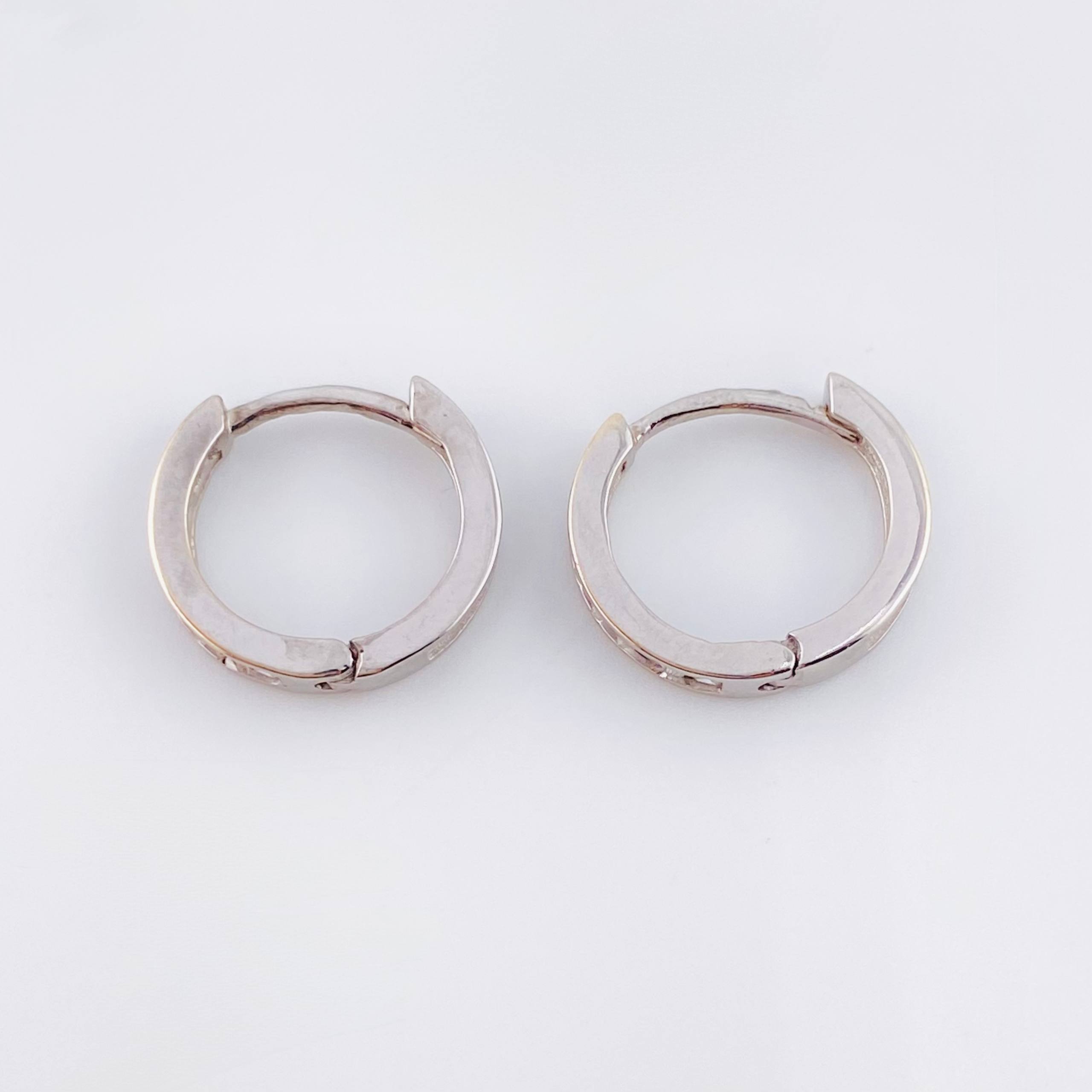 Candongas Carril 1.85gr / 1.3cm / Oro Blanco 18K