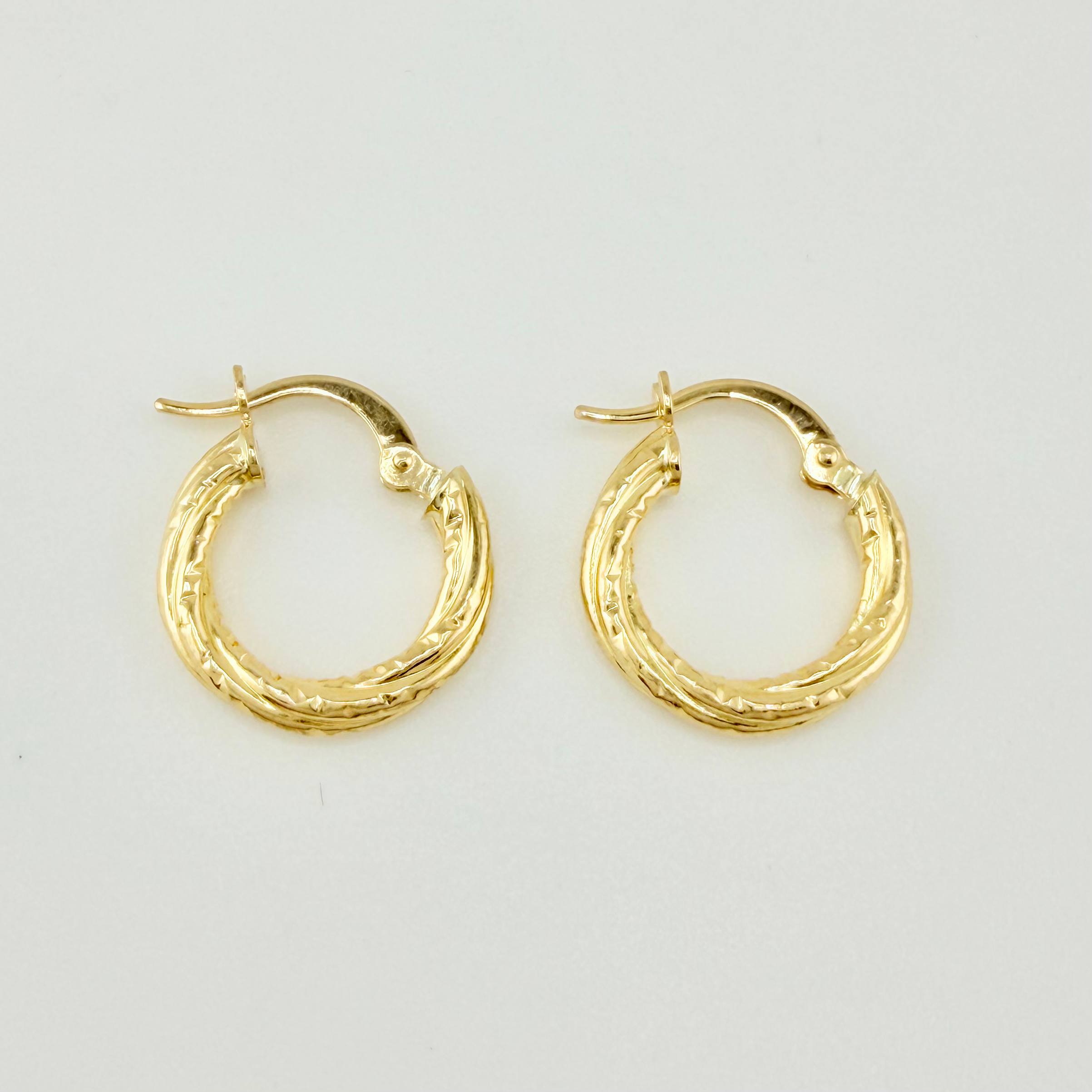 Candongas Sofi 1.4gr / 1.7cm / Oro Amarillo 18K