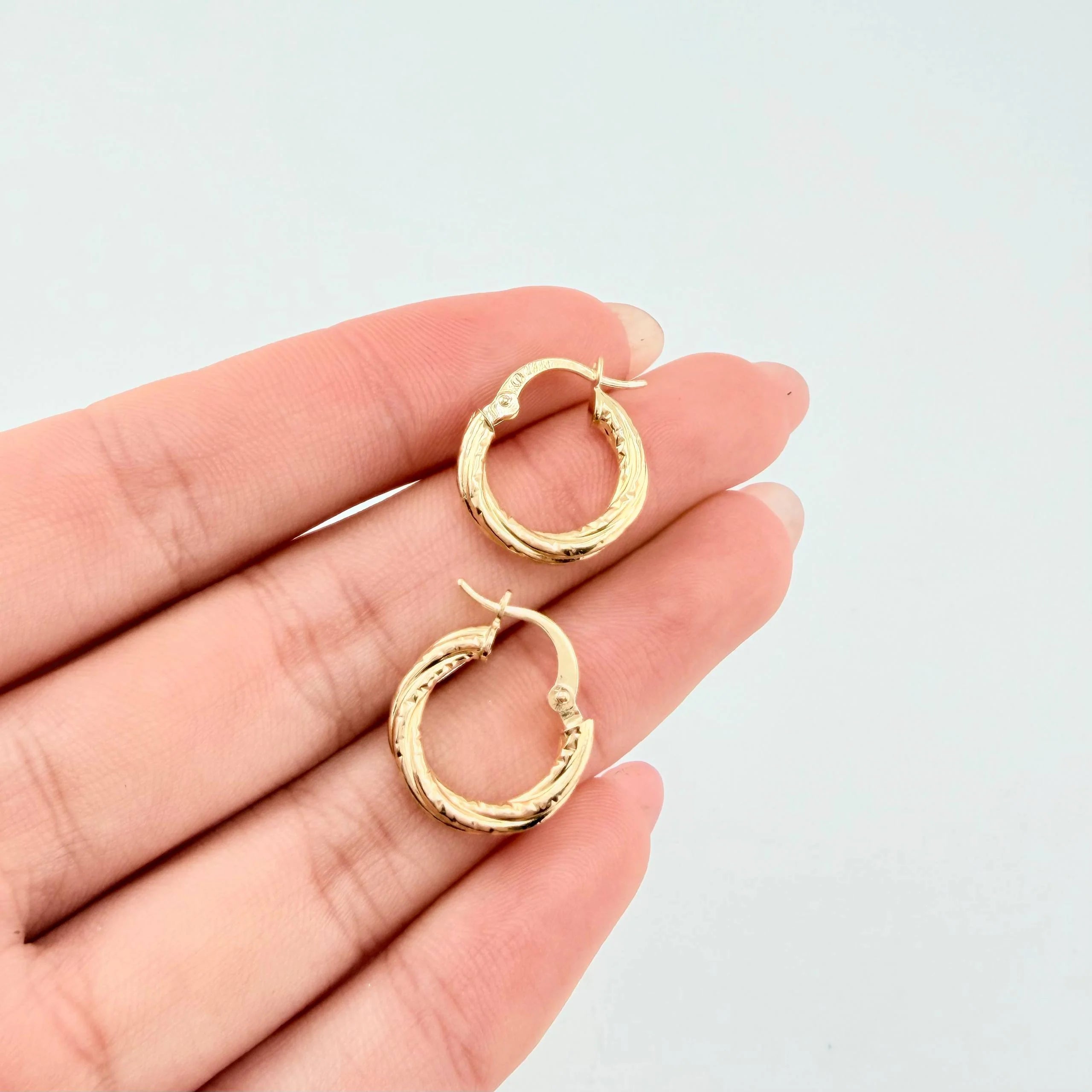 Candongas Sofi 1gr / 1.5cm / Oro Amarillo 18K